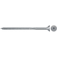 fischer Spanplattenschraube ClassicFast II 5,0x70 Senkkopf TX 200 Stück, mit Teilgewinde, verzinkt