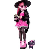 Mattel Monster High Draculaura Modepuppe mit Haustier Count Fabulous und Accessoires