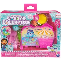 Spin Master Gabby's Dollhouse Deluxe Room Spielset - Fest-Raum mit Kätzchen Narwal , Spielfigur