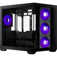 Cooler Master Elite 681 , Tower-Gehäuse schwarz, Tempered Glass x 2