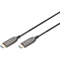 Digitus HDMI AOC Hybrid Glasfaserkabel, UHD 8K schwarz, 15 Meter