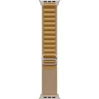 Apple 49 mm Alpine Loop, Uhrenarmband beige/titan, Größe M