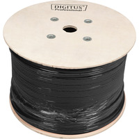 Digitus Professional Cat.7 S/FTP Erdverlegekabel, simplex, PE schwarz, 500 Meter Trommel