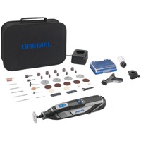 Dremel Akku-Multifunktions-Werkzeug 8240-3/45, 12Volt schwarz/grau, Li-Ion-Akku 2Ah, 45-teiliges Zubehör, Softbag