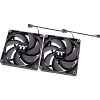 Thermaltake CT120 PC Cooling Fan, Gehäuselüfter schwarz, 2er Pack, 120 mm