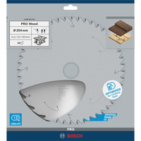 Bosch PRO Wood cordless Kreissägeblatt, Ø 254mm, 24Z Bohrung 30mm, für Akku-Tischkreissägen