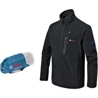 Bosch Professional Heat+Jacket GHJ 12+18V Solo Größe M, Arbeitskleidung schwarz, ohne Akku und Ladegerät