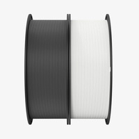 Creality Ender-PLA Filament Value Pack Weiß/Grau, 3D-Filament 2 kg, 1,75 mm, auf 2 Rollen