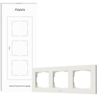Aqara Switch Frame H2 EU (3-Gang), Einbaurahmen weiß, 3-Fach-Rahmen