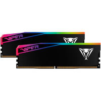 Patriot DIMM 32 GB DDR5-6400 (2x 16 GB) Dual-Kit, Arbeitsspeicher schwarz, VEUR532G6436K, VIPER Elite 5 RGB, INTEL XMP, AMD EXPO