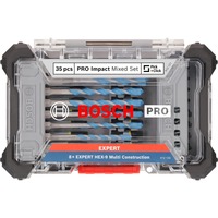 Bosch PRO Impact Mixed Bit-Set, 35-teilig, Bohrer- & Bit-Satz Schrauberbits und Multi Construction Bohrer