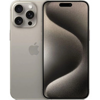 Apple iPhone 15 Pro Max 256GB Generalüberholt, Handy Titan Natur, iOS