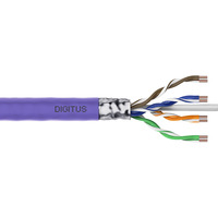 Digitus Professional Cat.6 F/UTP Verlegekabel simplex, Cca violett, 305 Meter Trommel