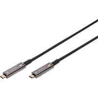 Digitus 4K USB-C AOC AV-Anschlusskabel schwarz, 15 Meter