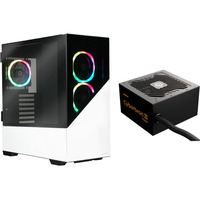 Enermax K8 ARGB + Cyberbron III 750W, Tower-Gehäuse weiß, Bundle Gehäuse + Netzteil verschraubt