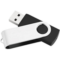 MediaRange USB 2.0 16 GB, USB-Stick schwarz/silber, USB 2.0