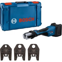 Bosch Professional Akku-Presswerkzeug GPT 18V-32 Professional solo, 18Volt, Kit SV, Pressmaschine blau, ohne Akku und Ladegerät, 3 Pressbacken Standard SV, in L-BOXX