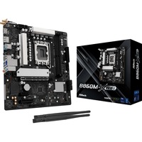 ASRock B860M-X WiFi, Mainboard schwarz/silber