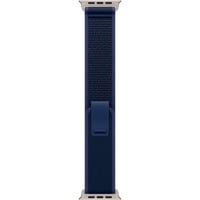 Apple 49 mm Trail Loop, Uhrenarmband blau/titan, Größe M/L