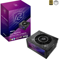ASRock ASRock Phatom Gaming  PG-1600G 1600W Gold, PC-Netzteil schwarz, 2x 12-Pin High Power GPU, 8x PCIe, Kabelmanagement, 1600 Watt