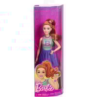 Mattel Barbie Fashionista Puppe im Jersey-Oberteil und Faltenrock