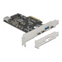DeLOCK PCI Express x4 Karte zu 3 x USB Type-C + 2 x USB Typ-A - SuperSpeed USB 10 Gbps - Low Profile Formfaktor, USB-Controller