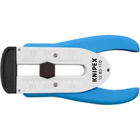 KNIPEX Abisolierwerkzeug 12 85 110 SB für Glasfaser, Abisolier-/ Abmantelungswerkzeug blau/weiß