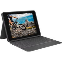 Apple iPad 10,2" (256 GB) Generalüberholt, Tablet-PC grau, Inkl. Logitech Rugged Folio DE (schwarz)