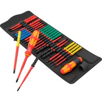 Wera Kraftform Kompakt VDE Big Pack 1, 26-teilig, Schraubendreher gelb/rot, inkl. 2 Steckgriffe, VDE-Wechselklingen