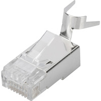 Digitus CAT.6a Modularstecker für Rundkabel, geschirmt, 100 Stück 