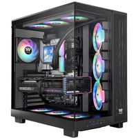 Thermaltake View 380 XL TG ARGB Black, Tower-Gehäuse schwarz, Tempered Glass x 2