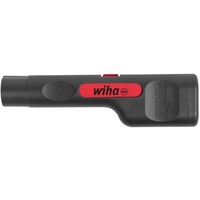 Wiha Abisolier- und Montagewerkzeug, für Koaxialkabel mit F-Stecker, Abisolier-/ Abmantelungswerkzeug schwarz/rot, bis Ø 8mm