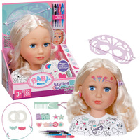 ZAPF Creation BABY born Stylingkopf Bemalen & Frisieren, Schmink- und Frisierkopf 