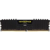 Corsair DIMM 16 GB DDR4-3000 , Arbeitsspeicher schwarz, CMK16GX4M1D3000C16, Vengeance LPX, INTEL XMP