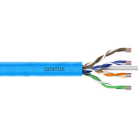 Digitus Professional Cat.6a U/UTP Verlegekabel simplex, B2ca blau, 305 Meter Easy Pull Box