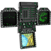 MOZA FMP18 Panel Bundle, Instrumentenpanel schwarz