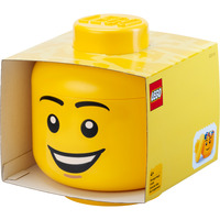 Room Copenhagen  LEGO Storage Head  "Happy Boy", groß, Aufbewahrungsbox gelb