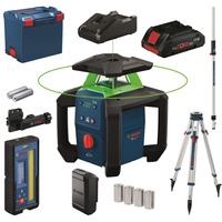 Bosch Rotationslaser GRL18V-4-34CVG Akku ProCORE18V 4.0Ah in L-BOXX grün, Retail