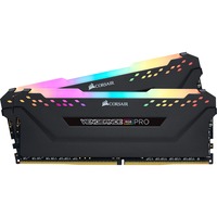 Corsair DIMM 32 GB DDR4-3200 (2x 16 GB) Dual-Kit, Arbeitsspeicher schwarz, CMW32GX4M2E3200C16, Vengeance RGB, INTEL XMP