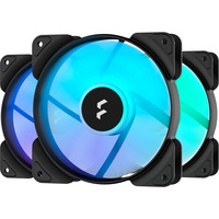 Fractal Design Aspect 12 RGB PWM Black Frame 3er, Gehäuselüfter schwarz/weiß, 3er Pack, 120 mm