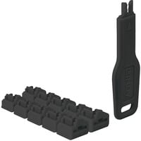 Lindy RJ45 Port Schloss (10 Stück) mit Schlüssel schwarz, Code Schwarz