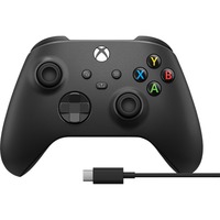 Microsoft Xbox Wireless Controller, Gamepad schwarz, Carbon Black, inkl. USB-C-Kabel