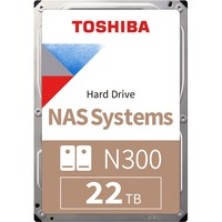 Toshiba N300 22 TB, Festplatte SATA 6 Gb/s, 3,5"