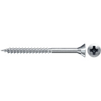 fischer Spanplattenschraube ClassicFast II 6,0x80 Senkkopf PZ 200 Stück, mit Teilgewinde