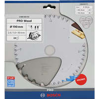 Bosch PRO Wood Kreissägeblatt 190 mm 3 Stück, Promo-Pack