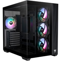 Thermaltake View 380 TG ARGB Black, Tower-Gehäuse schwarz, Tempered Glass x 2
