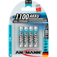 Ansmann 1100mAh NiMh Professional, Akku silber