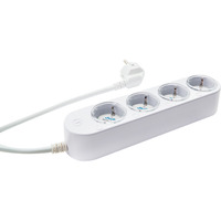 Shelly Steckdosenleiste Power Strip 4 Gen4 weiß, 1,5 Meter Kabel, mit Energiemessung