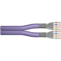 Digitus Professional Cat.6 U/UTP Verlegekabel Duplex, Dca-s2,d2,a1 violett, 500 Meter Trommel