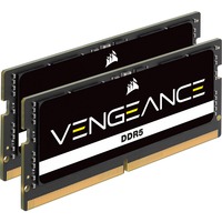 Corsair SO-DIMM 32 GB DDR5-5600 (2x 16 GB) Dual-Kit, Arbeitsspeicher schwarz, CMSX32GX5M2A5600C48, Vengeance